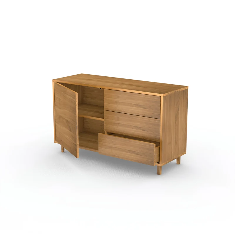 Sideboard "schmale Fuge" Eiche Premium - Natur geölt 120cm