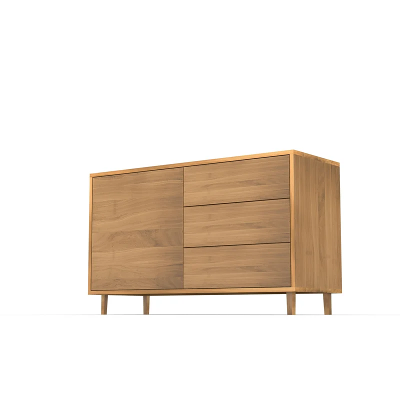 Sideboard "schmale Fuge" Eiche Premium - Natur geölt 120cm