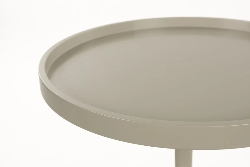 Runder Beistelltisch Jason Beige | Minimalistisches Design