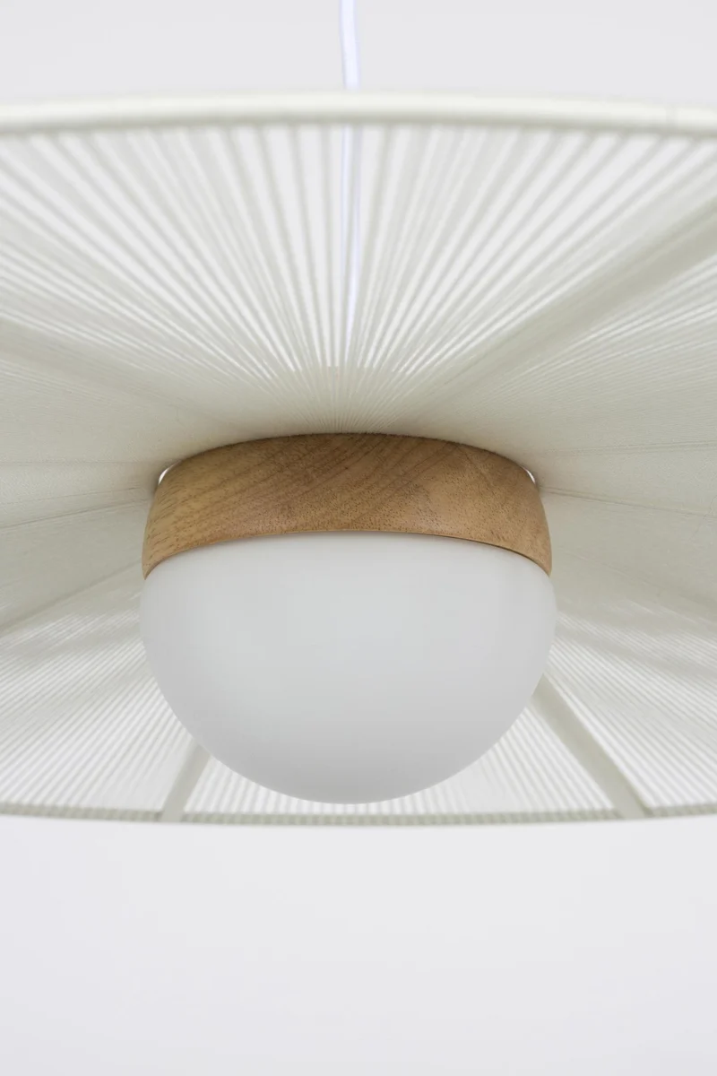 Zuiver Hängelampe Belle S Beige | Design-Leuchte mit Seil-Schirm