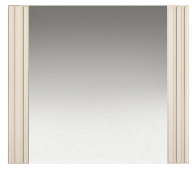 Wandspiegel Caletto 56x65 cm dekorative beige Lamellen