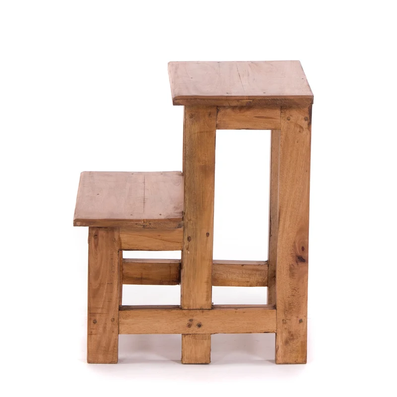 TRITTLEITER "STEP" | 46x37 cm (HxB), Altholz | Tritthocker | Farbe: 08 honigfarben gewachst