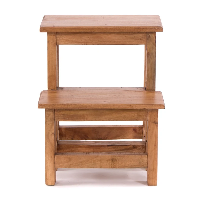 TRITTLEITER "STEP" | 46x37 cm (HxB), Altholz | Tritthocker | Farbe: 08 honigfarben gewachst
