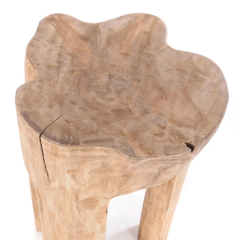 BAUMSTAMM HOCKER "LOG" | 41x29 cm (HxB), natur | Sitzhocker