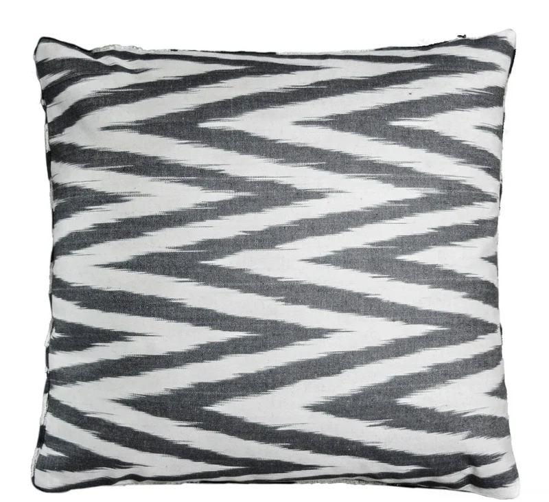 Casa Padrino Luxus Kissen Schwarz / Weiß 40 x 40 cm - Wohnzimmer Deko Accessoires