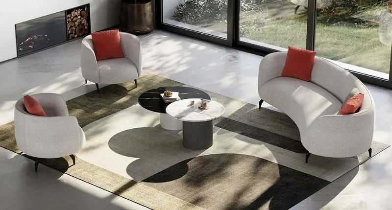 Casa Padrino Luxus Sofa Grau / Schwarz 240 x 102 x H. 70 cm - Gebogenes Wohnzimmer Sofa - Hotel Sofa - Wohnzimmer Möbel - Hotel Möbel - Luxus Möbel - Luxus Einrichtung - Wohnzimmer Einrichtung