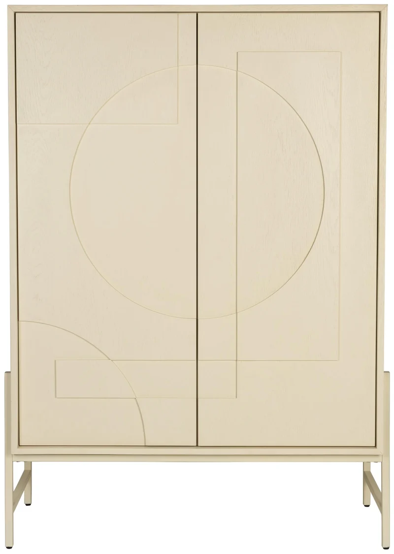 ZUIVER Schrank Faces aus Eiche – Design-Highlight mit 3D-Front