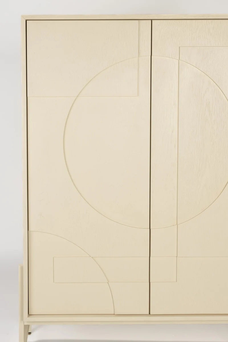 ZUIVER Schrank Faces aus Eiche – Design-Highlight mit 3D-Front