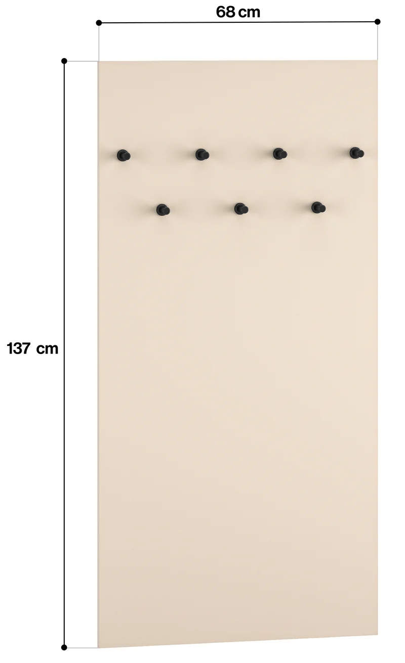 Wandhalter Caletto 68 cm beige
