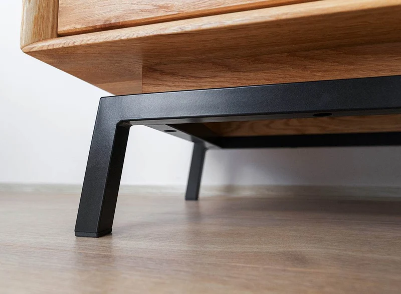 Industrial Sideboard aus massiver Eiche | Schubladenkommode Modern Loft