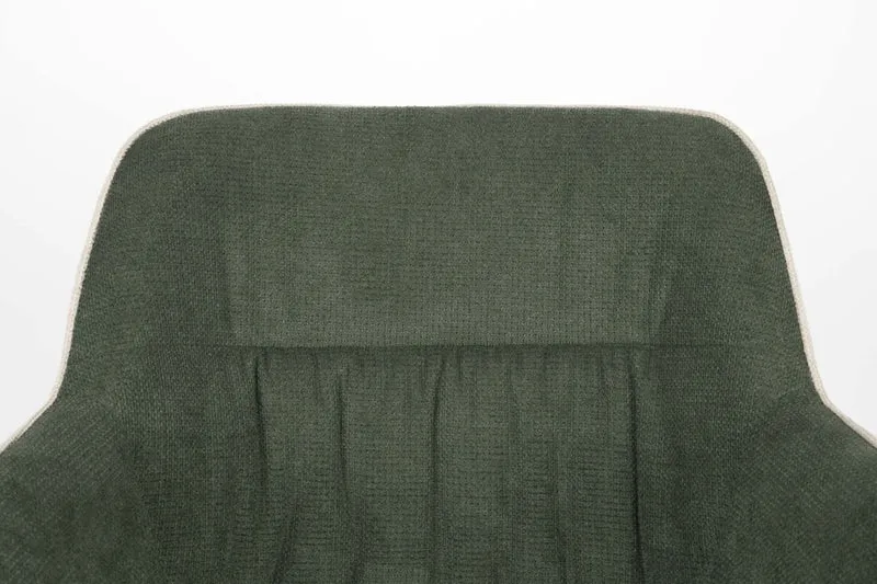 Stuhl Armlehnstuhl Esszimmerstuhl DALEY in der Farbe Beige/Grün