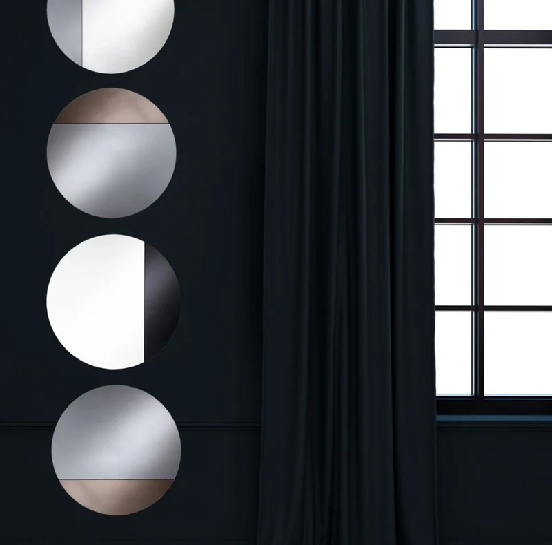 Casa Padrino Luxus Spiegel Grau Ø 58 cm - Designermöbel & Accessoires