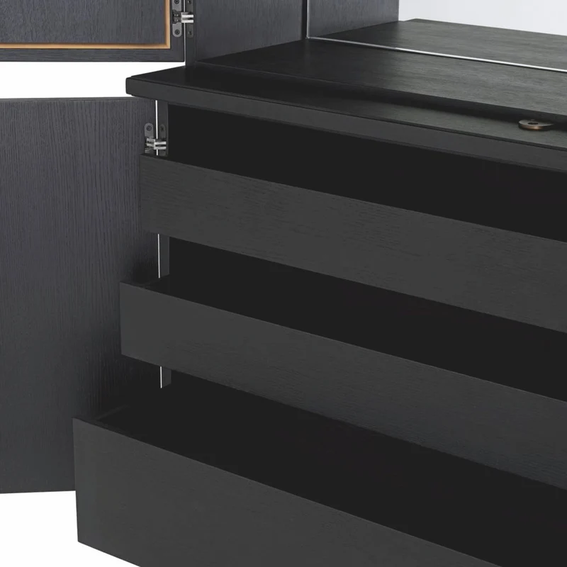 Casa Padrino Luxus Barschrank Schwarz 153 x H. 250 cm - Luxus Bar Möbel