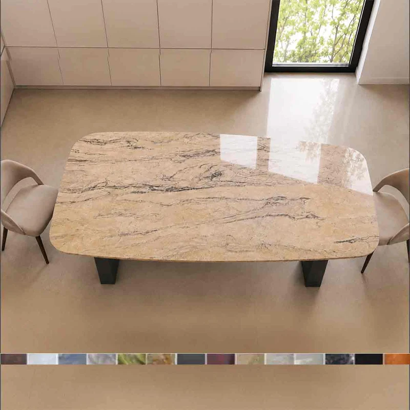 Esstisch VELA mit Granit Prada Gold online konfigurieren