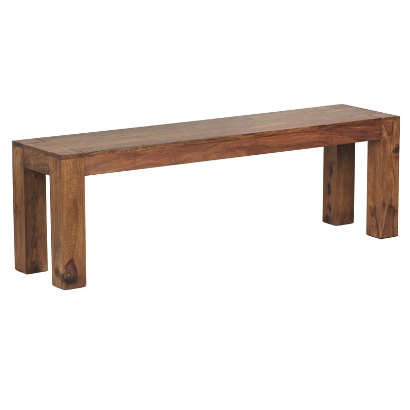 Sitzbank MUMBAI Sheesham Massivholz 140x45x35cm Landhausstil