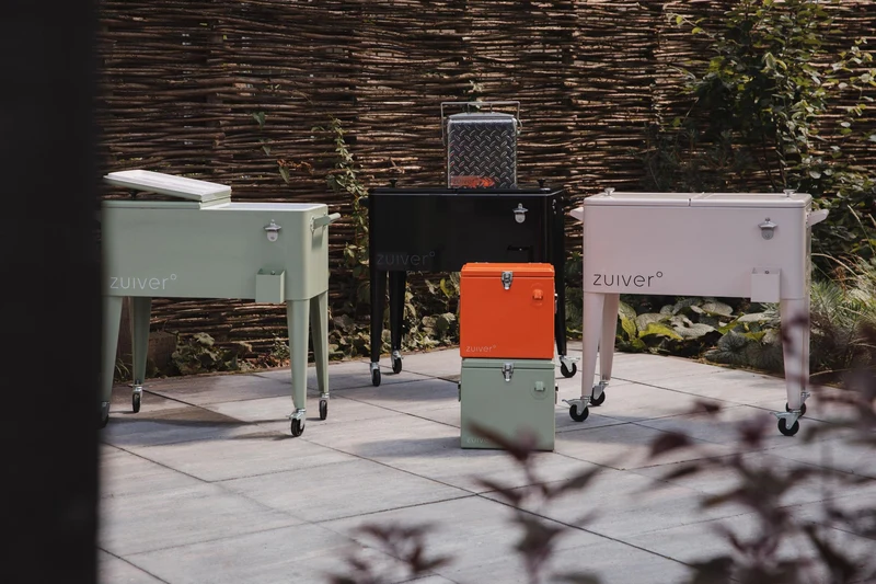 ZUIVER Cooler Be Cute Orange Getränkekühler Kühlbox mit Flaschenöffner