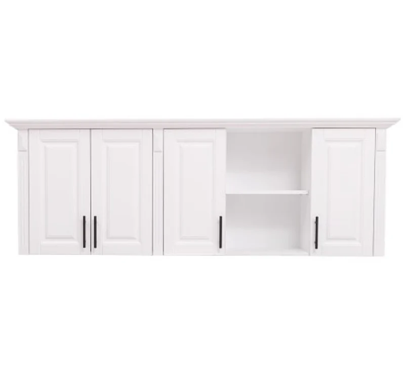 Casa Padrino Küchenschrank im Landhausstil mit 4 Türen, 185 x 35 x 65 cm