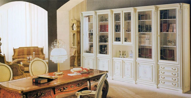 Casa Padrino Luxus Barock Schrank Weiß / Mehrfarbig / Gold - Massivholz Wohnzimmerschrank im Barockstil - Barock Wohnzimmer Möbel - Luxus Qualität - Made in Italy