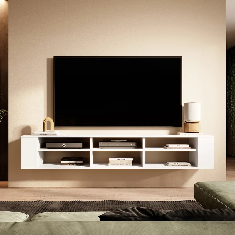 TV-Schrank Wall 175 cm Weiß