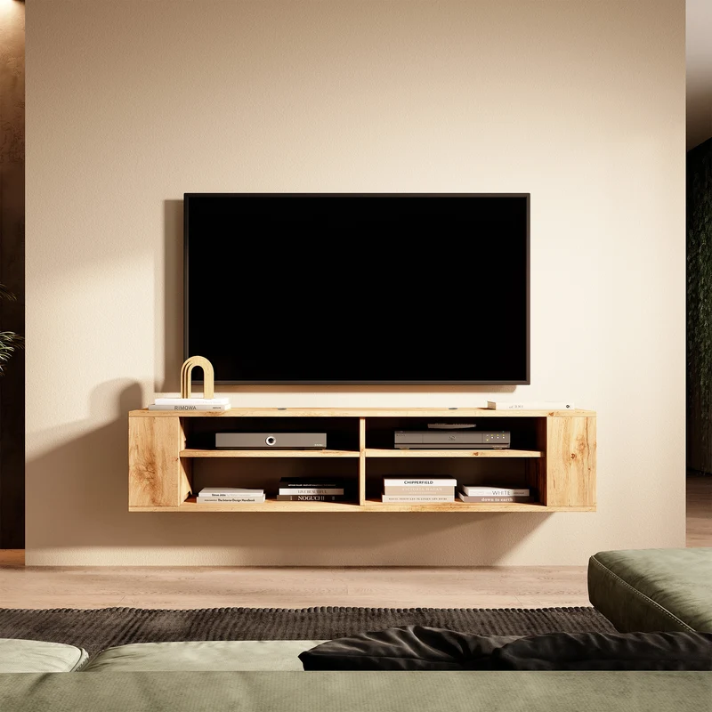 TV-Schrank Wall 140 cm Wotan-Eiche