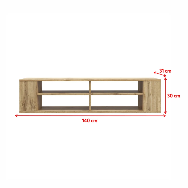 TV-Schrank Wall 140 cm Wotan-Eiche