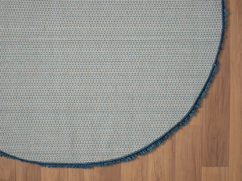 Hochflor Teppich SHAGGY dunkelblau rund diverse Größen