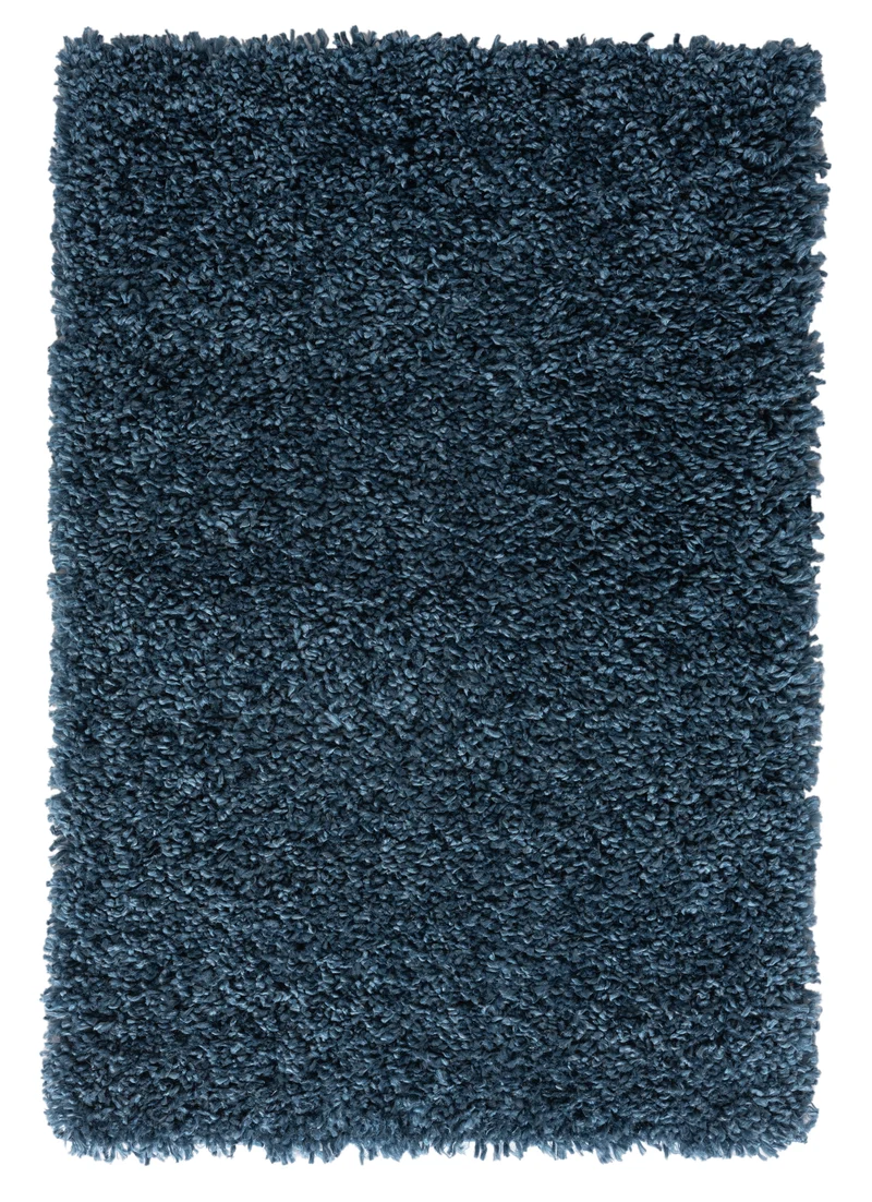 Hochflor Teppich SHAGGY dunkelblau rechteckig diverse Größen