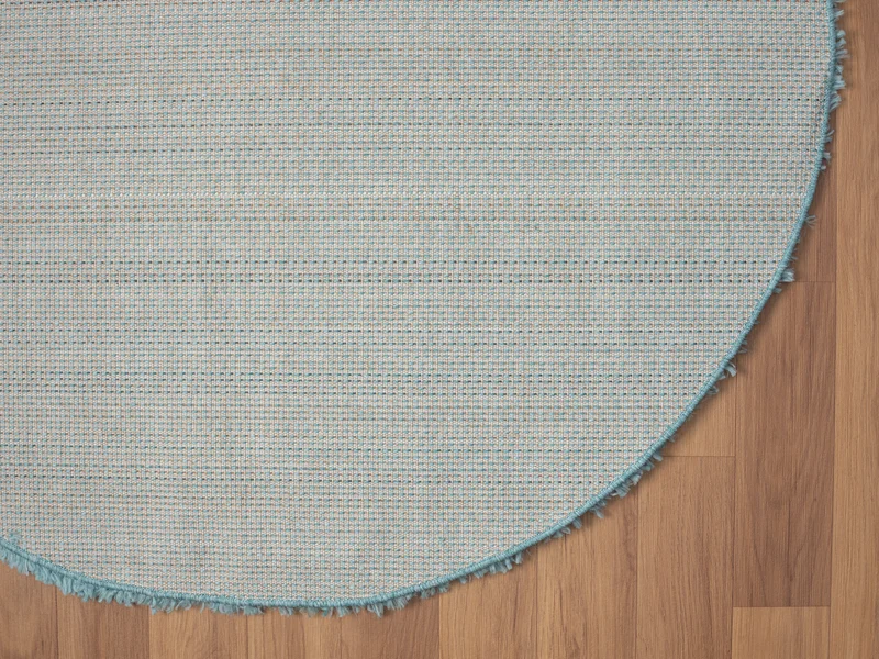 Hochflor Teppich SHAGGY hellblau rund diverse Größen