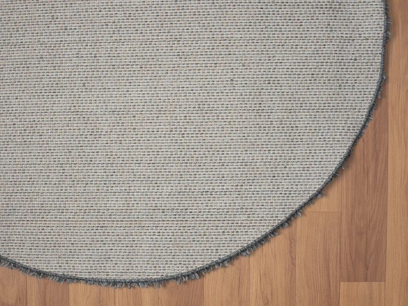 Hochflor Teppich SHAGGY grau rund diverse Größen