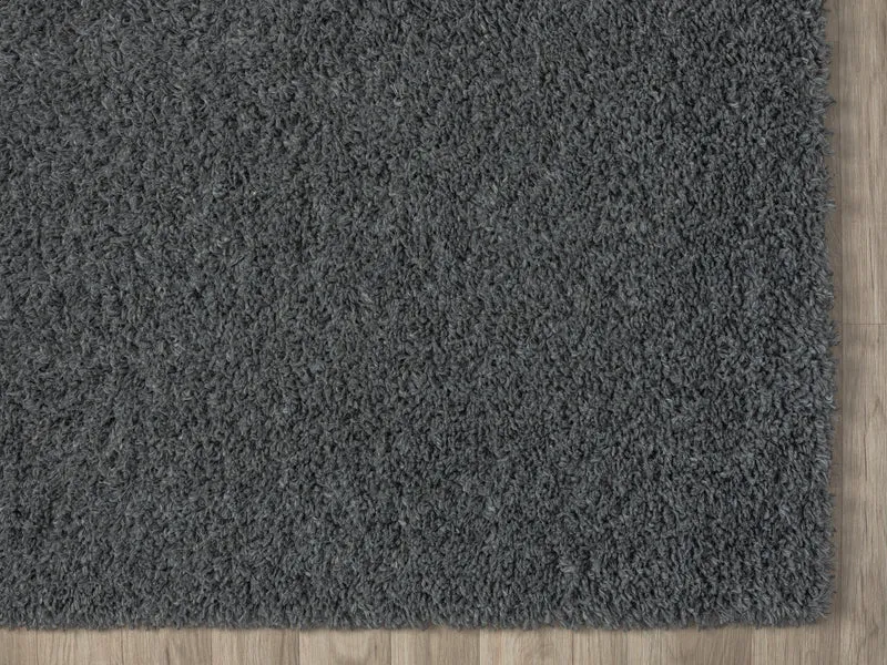 Hochflor Teppich SHAGGY grau rechteckig diverse Größen