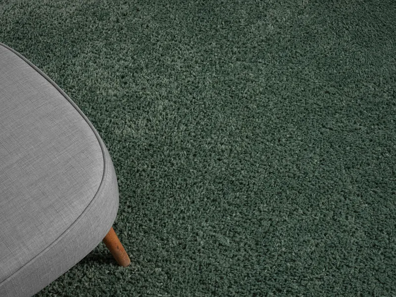 Hochflor Teppich SHAGGY hellgrün rechteckig diverse Größen
