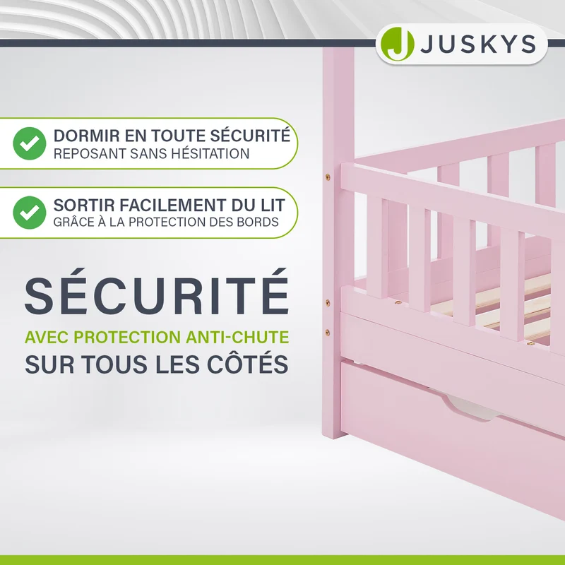 Kinderbett Marli 90 x 200 cm mit Bettkasten