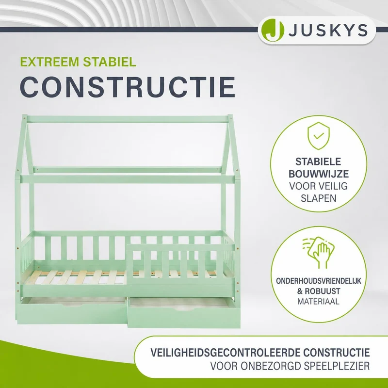 Kinderbett Marli 90 x 200 cm mit Bettkasten