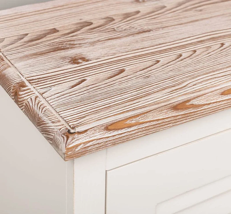 Kommode mit Lamellentüren | Sideboard aus Massivholz