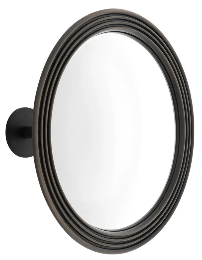 Casa Padrino Spiegel / Konvexspiegel Bronze Ø 35 cm - Luxus Kollektion