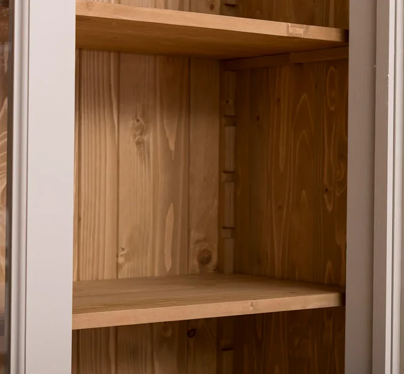 Vitrine aus Massivholz | Regalschrank Kombination