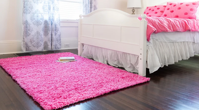 Teppich HIGH-FLOR Rechteckig Pink diverse Größen