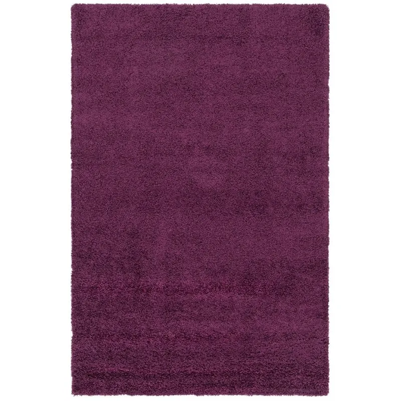 Teppich HIGH-FLOR Rechteckig Aubergine Lila diverse Größen