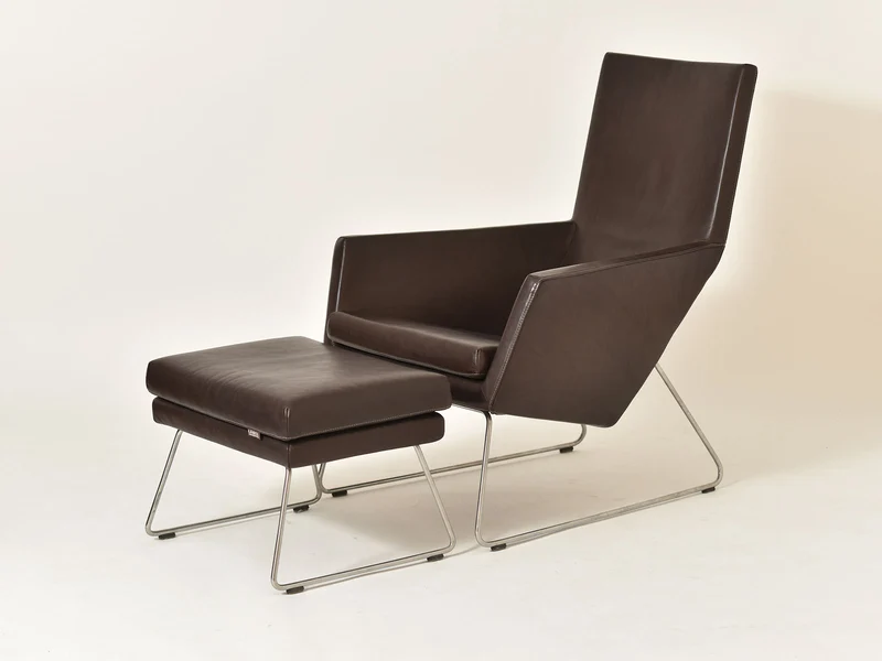 Sessel Don mit Hocker von Label