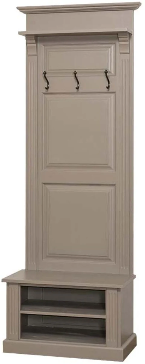 Casa Padrino Landhausstil Garderobe Olivgrau 79 x 41 x H. 210 cm - Landhausstil Garderobenschrank