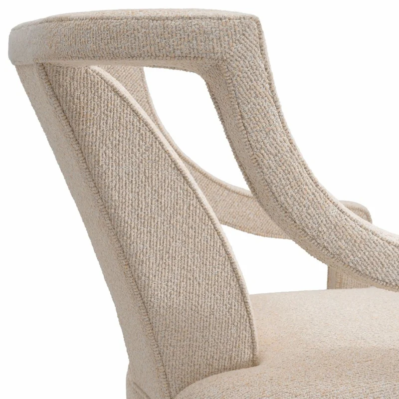 Casa Padrino Luxus Wohnzimmer & Hotel Sessel Beige / Schwarz 67 cm - Luxus Möbel