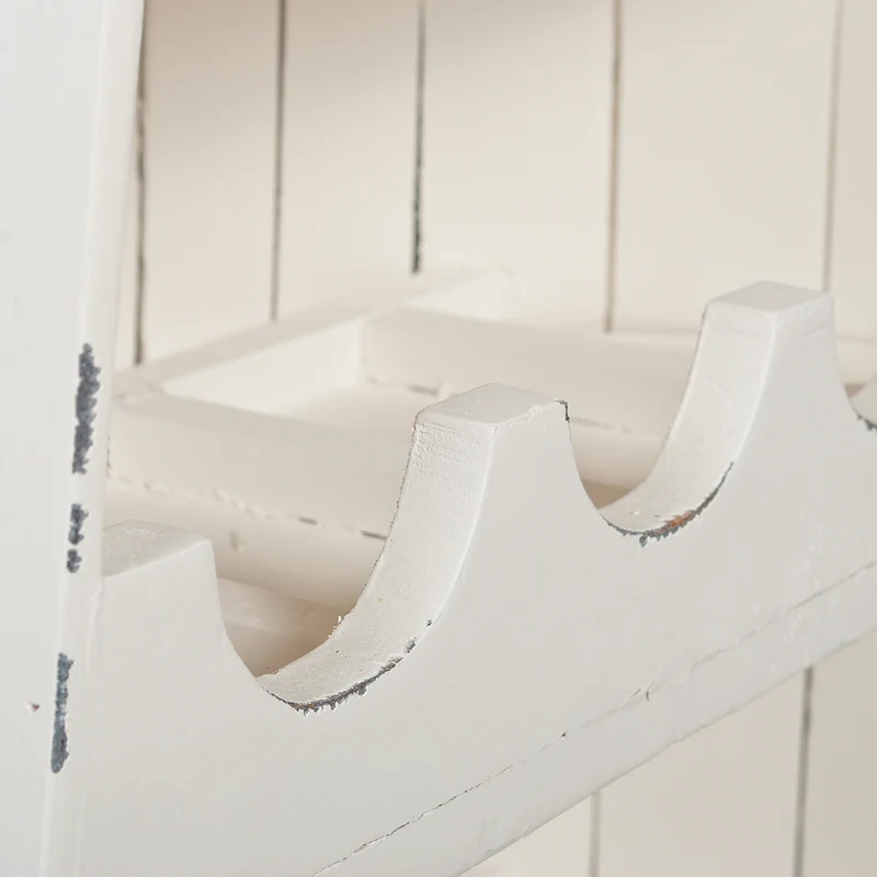 Massivholz Weinregal VINO ca. H150cm Antique-White Bootsregal