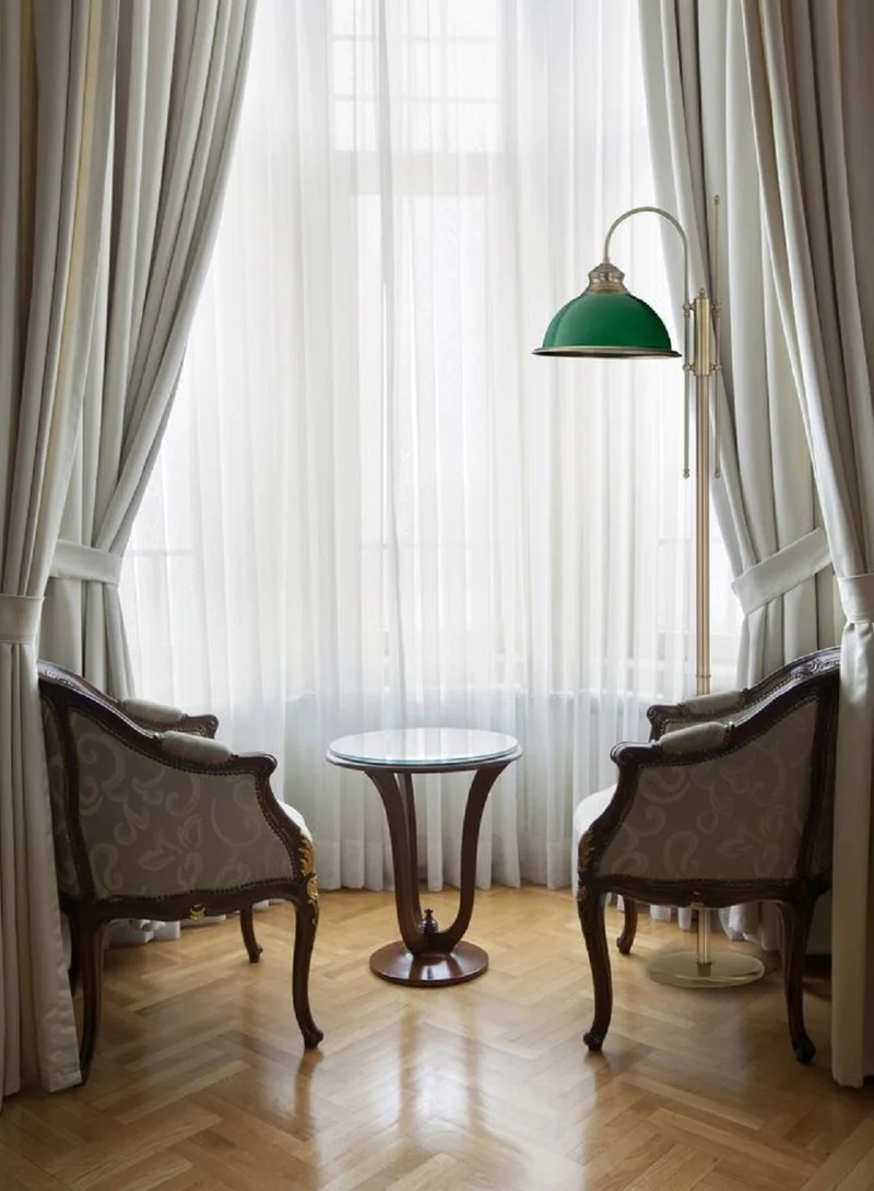 Casa Padrino Luxus Barock Stehleuchte Messing mit Patina / Grün 40 x H. 183 cm - Barockstil Messing Stehlampe mit Glas Lampenschirm - Barock Stehleuchten
