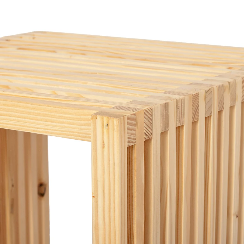 Regal LINETA 2 ca. H77,5cm Massivholz Pinie Beistelltisch