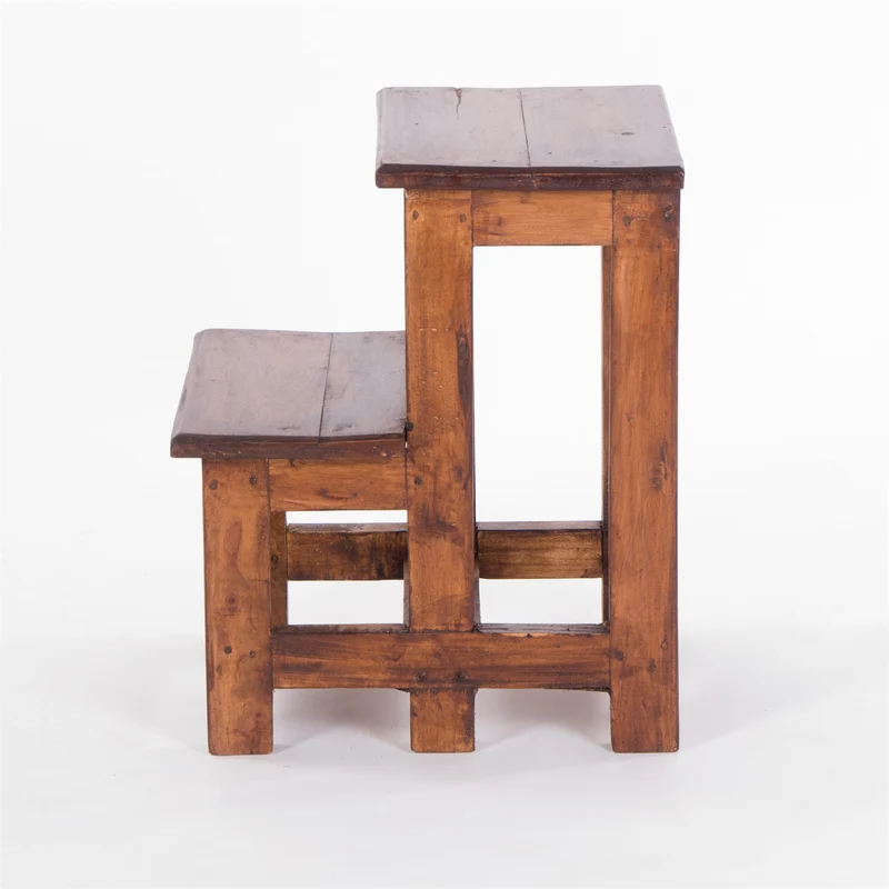 TRITTLEITER "STEP" | 46x37 cm (HxB), Altholz | Tritthocker | Farbe: 02 hellbraun