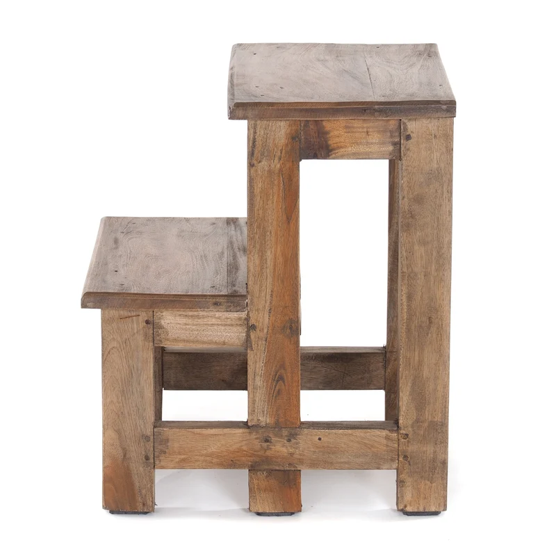 TRITTLEITER "STEP" | 46x37 cm (HxB), Altholz | Tritthocker | Farbe: 01 natur-vintage