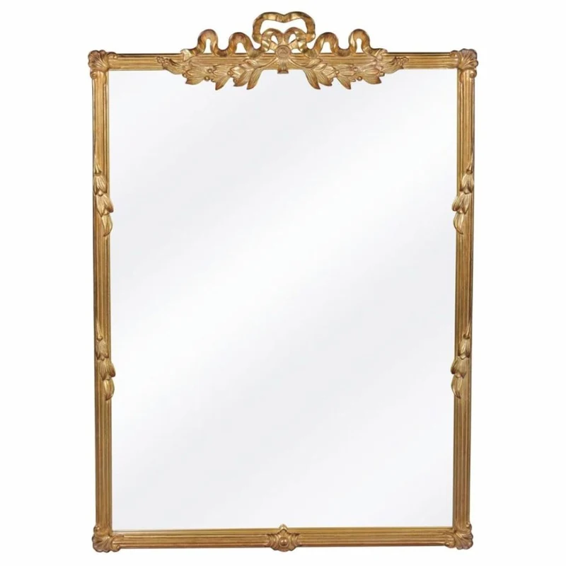 Casa Padrino Luxus Barock Spiegel Gold H. 130 cm - Barockstil Möbel
