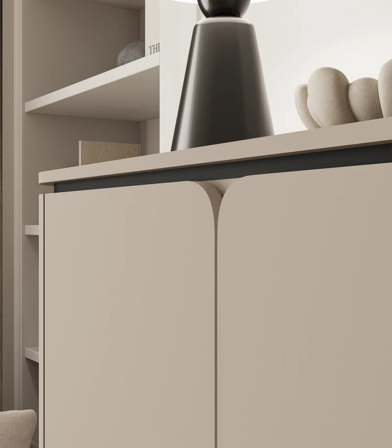 Zweitrürige Kommode Calderis mit Schublade 98 cm congo