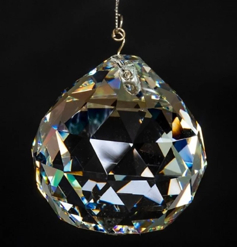 Casa Padrino Luxus Barock Kristall Hängeleuchte Silber / Weiß Ø 45 x H. 66 cm - Prunkvolle Hängelampe mit Böhmischem Kristallglas - Luxus Hängeleuchten im Barockstil - Edel & Prunkvoll