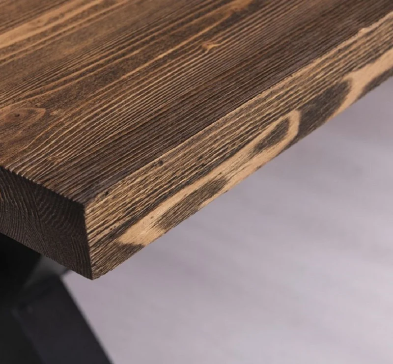 Casa Padrino Landhausstil Esstisch Dunkelbraun / Schwarz 210 x 90 x H. 78 cm - Massivholz Küchentisch - Landhausstil Esszimmer Möbel